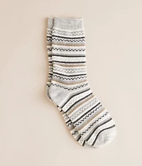 Striped Chenille Socks