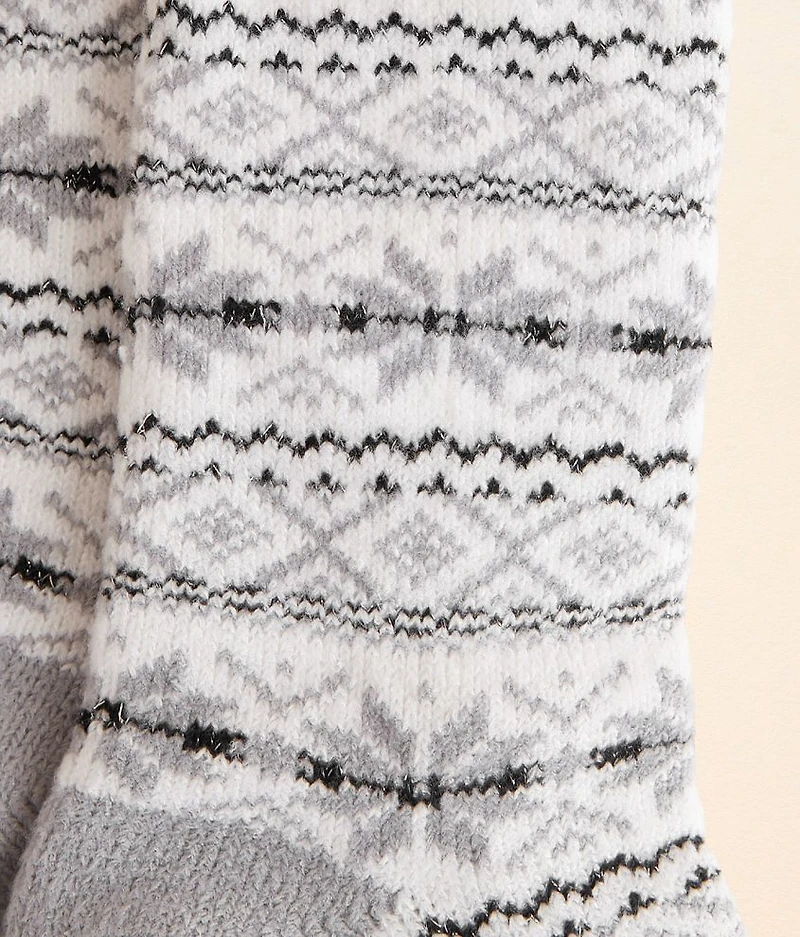 Metallic Chenille Socks