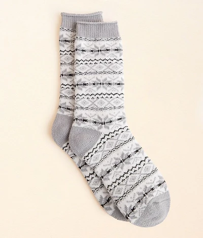 Metallic Chenille Socks