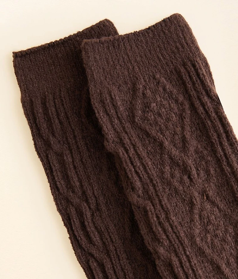 Cable Knit Boot Socks