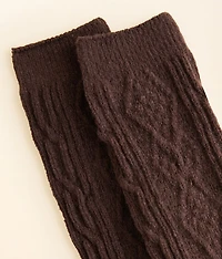 Cable Knit Boot Socks