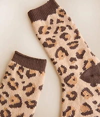Leopard Crew Socks