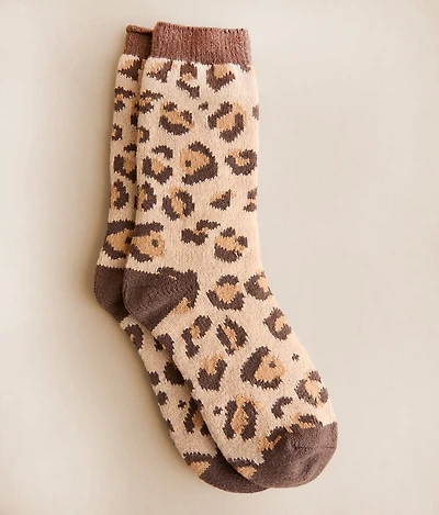 Leopard Crew Socks