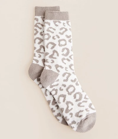 Leopard Chenille Socks