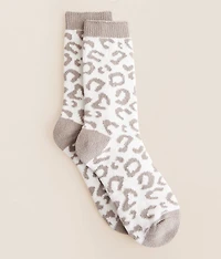 Leopard Chenille Socks