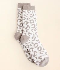 Leopard Chenille Socks