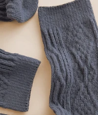 Textured Crew Socks
