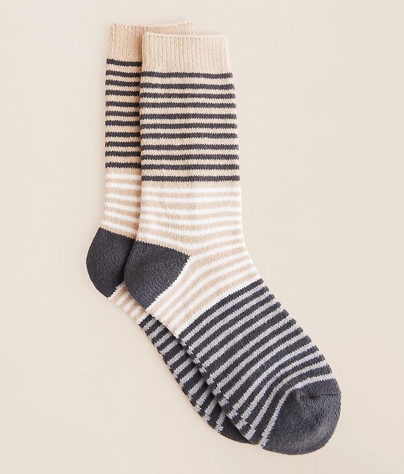 Striped Chenille Socks
