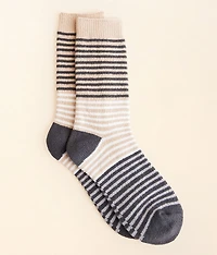 Striped Chenille Socks