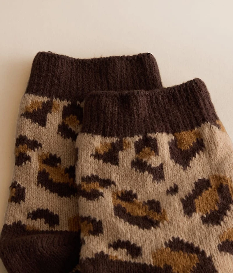 Leopard Quarter Socks
