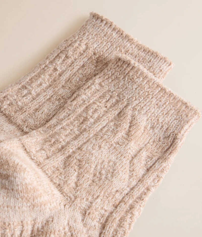 Marled Quarter Socks