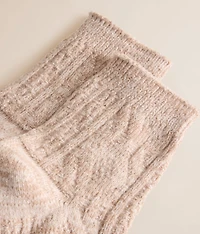 Marled Quarter Socks