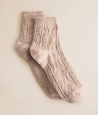 Marled Quarter Socks