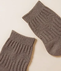 Ribbed Quarter Socks