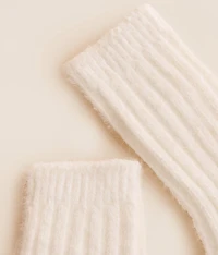 Eyelash Ribbed Socks