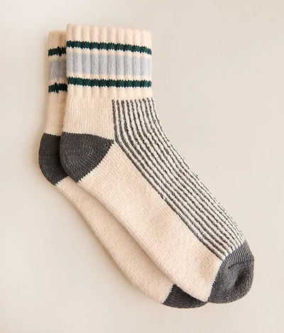 Plush Striped Socks