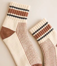 Plush Striped Socks