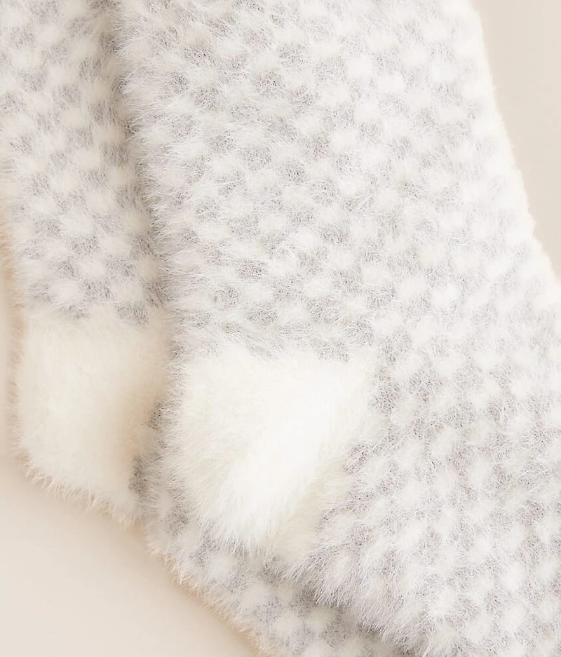 Eyelash Checker Socks