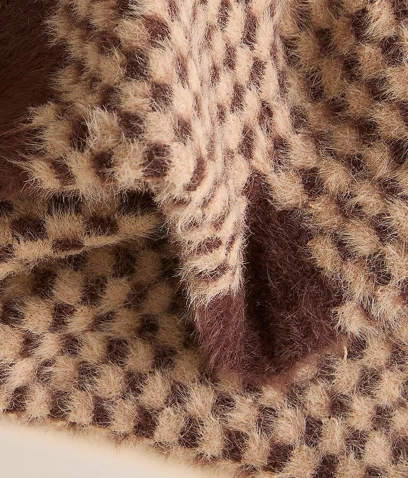 Eyelash Checkered Socks