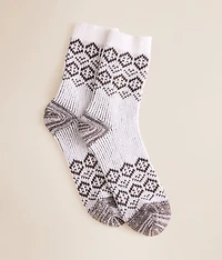 Patterned Crew Socks