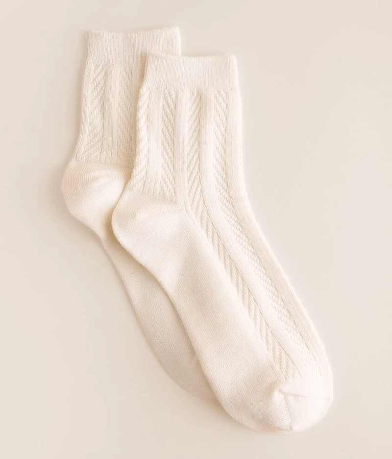 Textured Crew Socks