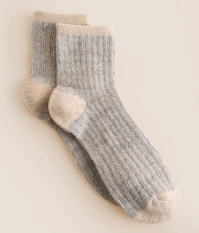 BKE Marled Quarter Socks