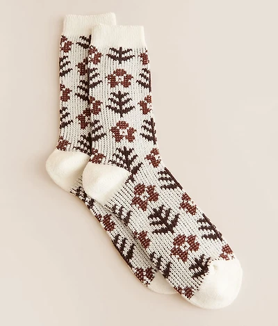 Floral Crew Socks