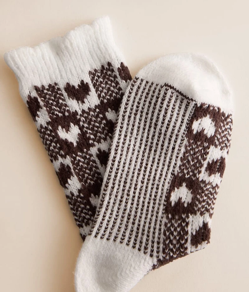 Checkered Heart Socks