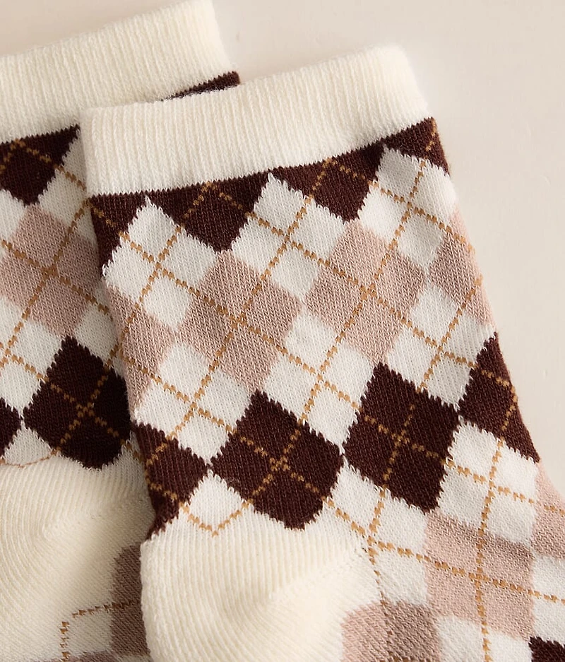 Argyle Quarter Socks
