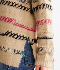 Multi Stitch Oversized Sweater