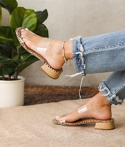 Lucite Heeled Sandal