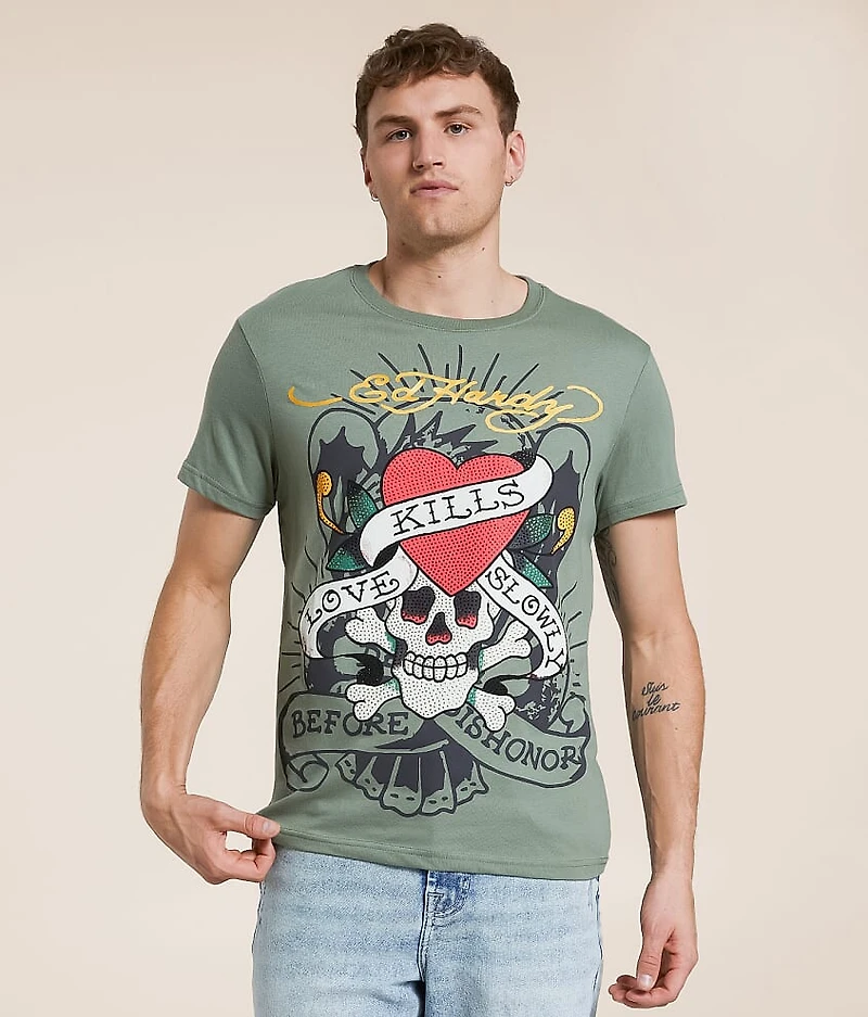 Rhinestone Skull T-Shirt