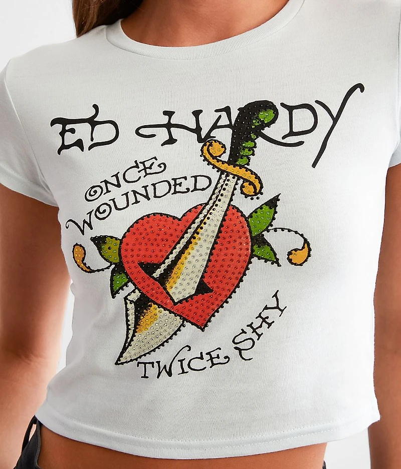 Twice Shy Cropped T-Shirt