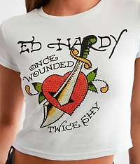 Twice Shy Cropped T-Shirt