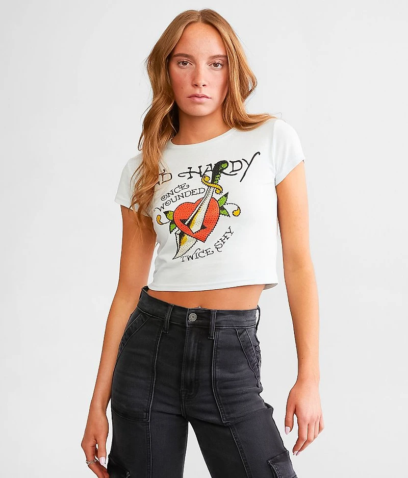 Twice Shy Cropped T-Shirt