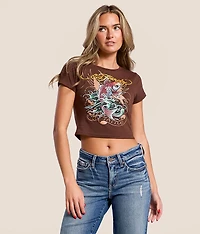 Koi Fish Cropped Baby T-Shirt