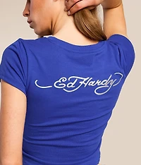 Sacred Heart Wings Cropped Baby T-Shirt