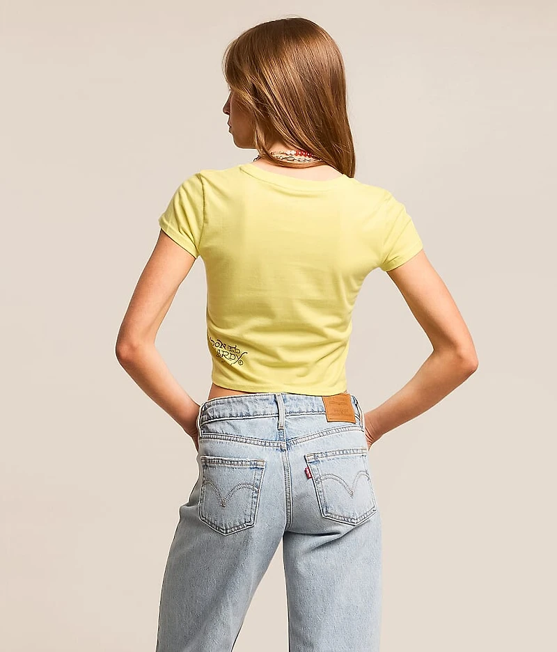 Skull Cowboy Baby Cropped T-Shirt