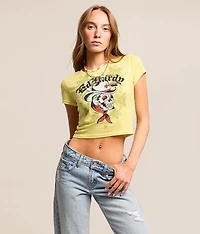 Skull Cowboy Baby Cropped T-Shirt