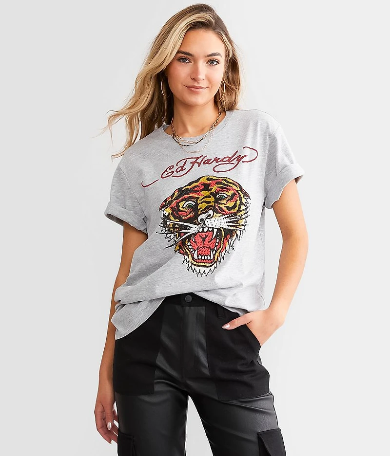 Rhinestone Tiger T-Shirt