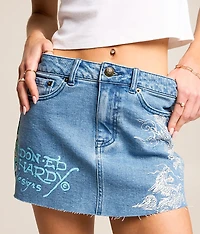 Denim Stretch Mini Skirt