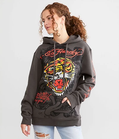 Retro Tiger Hooded Sweatshirt