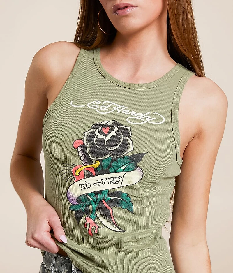 Black Rose Tank Top