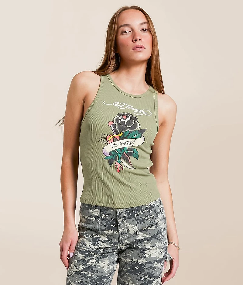 Black Rose Tank Top