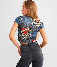 Skulls Cropped T-Shirt