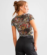 Flash Mix Cropped T-Shirt