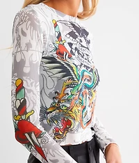 Dragon Dagger Mesh T-Shirt