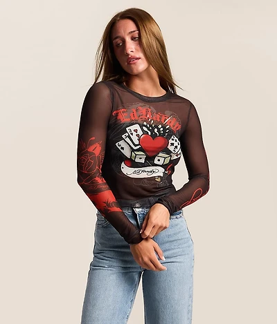 Gamble Heart Mesh T-Shirt