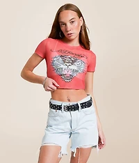 Tiger Head Power Cropped Baby T-Shirt