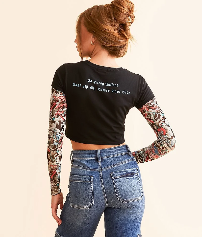 Koi Fish Baby Cropped T-Shirt